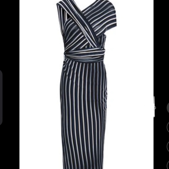 Diane von Furstenberg Strapless Draped Front Night Out Dress - Picture 2 of 8